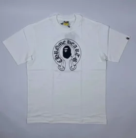 Bape X Chrome Hearts Gömlek Beyaz