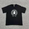 Bape X Chrome Hearts Tişört Siyah