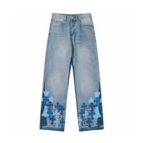 Chrome Hearts Çapraz Kesim Bootcut Jeanler
