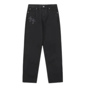Chrome Hearts Cross-Distressed Jeanler