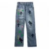 Chrome Hearts Graffiti Kırmızı Dudaklı Jeanler