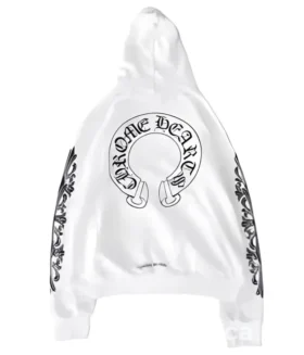 Chrome Hearts Haç Fermuarlı Kapüşonlu Sweatshirt