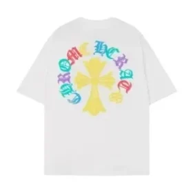 Chrome Hearts Haç Logolu Beyaz Tişört