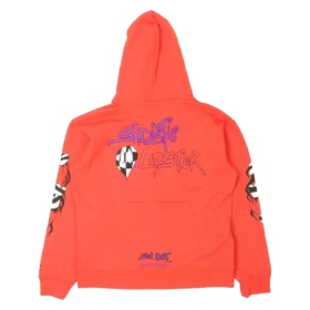 Chrome Hearts Hearts Matty Boy Brain Kapüşonlular Sweatshirt Kırmızı