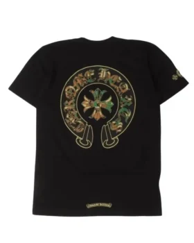 Chrome Hearts Kamuflaj Cemetery Cross Cepli Tişört