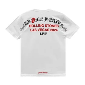 Chrome Hearts Las Vegas Rolling Stones Cepli Beyaz Gömlek