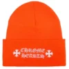 Chrome Hearts Logo Beanie Güvenlik Turuncu
