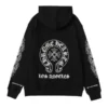 Chrome Hearts Los Angeles Fermuarlı Kapüşonlu Sweatshirt Siyah