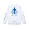 Chrome Hearts Mavi Logolu Bisiklet Yaka Sweatshirt