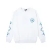 Chrome Hearts Mavi Logolu Bisiklet Yaka Sweatshirt