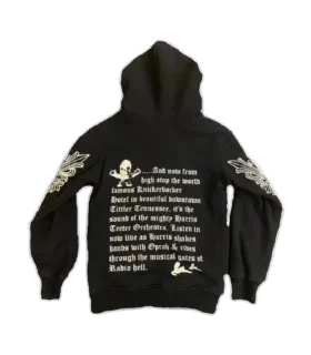 Chrome Hearts Nadir Fermuarlı Kapüşonlu Sweatshirt Floral Cross Foti