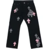 Chrome Hearts Çok Renkli Haç Desenli Jean