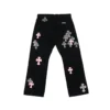 Chrome Hearts Çok Renkli Haç Desenli Jean