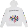 Chrome Hearts Çok Renkli Haç Mezarlık Kapüşonlular Sweatshirt Beyaz