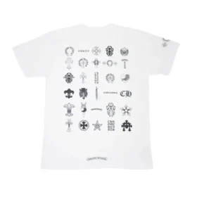 Chrome Hearts Çoklu Logo Kısa Kollu Tişört