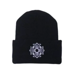 Chrome Hearts Plus Haç Desenli Bere – Siyah