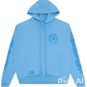 Chrome Hearts Sanskrit Kapüşonlular Sweatshirt Mavi