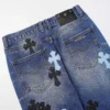 Chrome Hearts Siyah & Camgöbeği Cross Patch Denim Chrome Hearts Siyah & Camgöbeği Cross Patch Denim