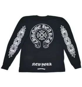Chrome Hearts Siyah ve Beyaz Uzun Kollu