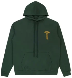 Chrome Hearts T Bar Kapüşonlu Sweatshirt Yeşil/Altın