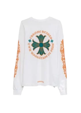 Chrome Hearts Uzun Kollu Beyaz