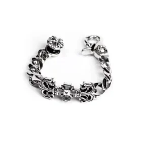 Filigree Kare Haç Klipsli Bileklik