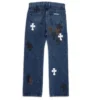 Lemandik Düz Paça Jean Cross Patch