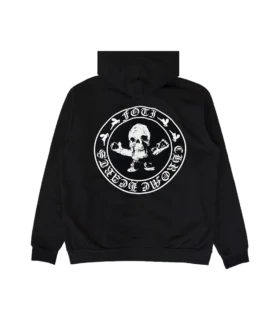 Nadir CH Foti İskelet Daire Logolu Fermuarlı Kapüşonlu Sweatshirt