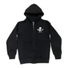 Nadir CH Foti İskelet Daire Logolu Fermuarlı Kapüşonlu Sweatshirt