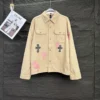Pembe ve Siyah Haçlı Chrome Hearts Ceket
