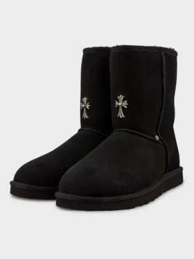 Siyah Chrome Heart Uggs